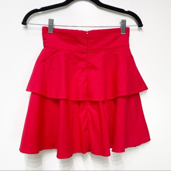 NWT Lovers + Friends Gwen Mini Skirt in Red - Picture 6 of 10